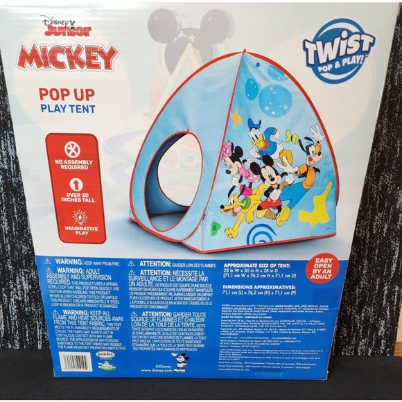 Disney Mickey Mouse Pop Up Play Tent - Picture 3 of 6